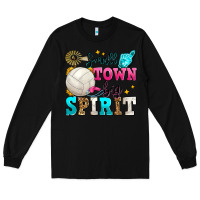 Black small town big spirit volleyball Long Sleeve Tee - Zillion Design Studio