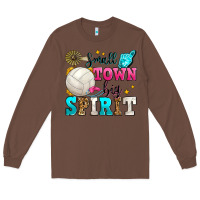 Chestnut small town big spirit volleyball Long Sleeve Tee - Zillion Design Studio