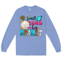 Colony Blue small town big spirit volleyball Long Sleeve Tee - Zillion Design Studio