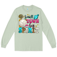 Matcha small town big spirit volleyball Long Sleeve Tee - Zillion Design Studio