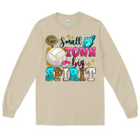 Mushroom small town big spirit volleyball Long Sleeve Tee - Zillion Design Studio