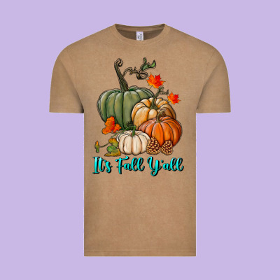 Vintage Tee Happy Fall Y'all Pumpkins