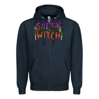 Navy salty witch Zipper Hoodie - RacoonDesign