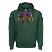 Sports Green salty witch Zipper Hoodie - RacoonDesign