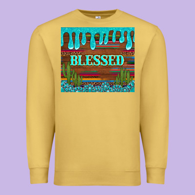 Blessed Annd Cactus With Gemstone Tumbler Premium Sweatshirt Designed By Artiststas