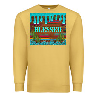 Antique Gold blessed annd cactus with gemstone tumbler Premium Sweatshirt - Artiststas