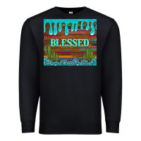 Black blessed annd cactus with gemstone tumbler Premium Sweatshirt - Artiststas