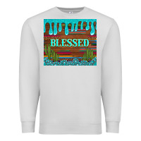 Dove Grey blessed annd cactus with gemstone tumbler Premium Sweatshirt - Artiststas