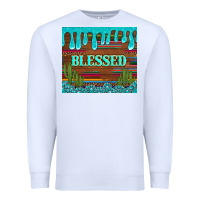 White blessed annd cactus with gemstone tumbler Premium Sweatshirt - Artiststas