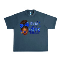 Midnight Navy sorority colors it's the self love for me afro wom Urban Heavy Tee - texasbilliewilder