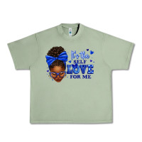 Oil Green sorority colors it's the self love for me afro wom Urban Heavy Tee - texasbilliewilder