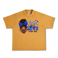 Peanut Butter sorority colors it's the self love for me afro wom Urban Heavy Tee - texasbilliewilder