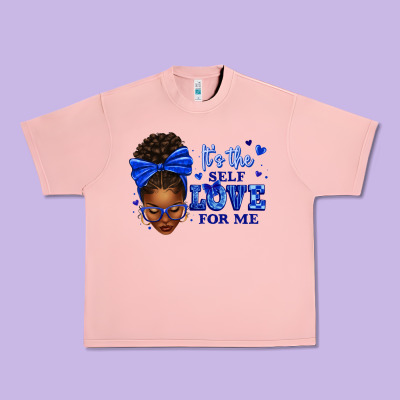 Urban Heavy Tee sorority colors it's the self love for me afro wom