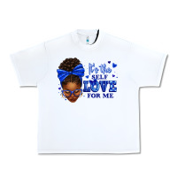 White sorority colors it's the self love for me afro wom Urban Heavy Tee - texasbilliewilder