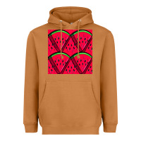 Meerkat Watermelon Slices Seamless Pattern Heavyweight Hoodie - BundleAndBundleShop