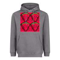 Storm Watermelon Slices Seamless Pattern Heavyweight Hoodie - BundleAndBundleShop