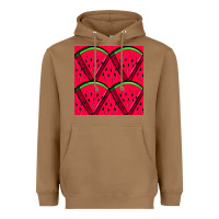 Toasted Coconut Watermelon Slices Seamless Pattern Heavyweight Hoodie - BundleAndBundleShop