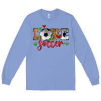 Colony Blue love soccer Long Sleeve Tee - Zillion Design Studio