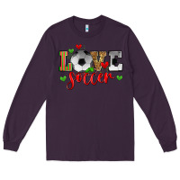 Plum love soccer Long Sleeve Tee - Zillion Design Studio