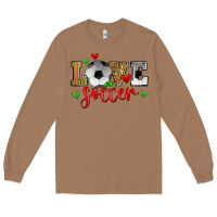 Toasted Coconut love soccer Long Sleeve Tee - Zillion Design Studio