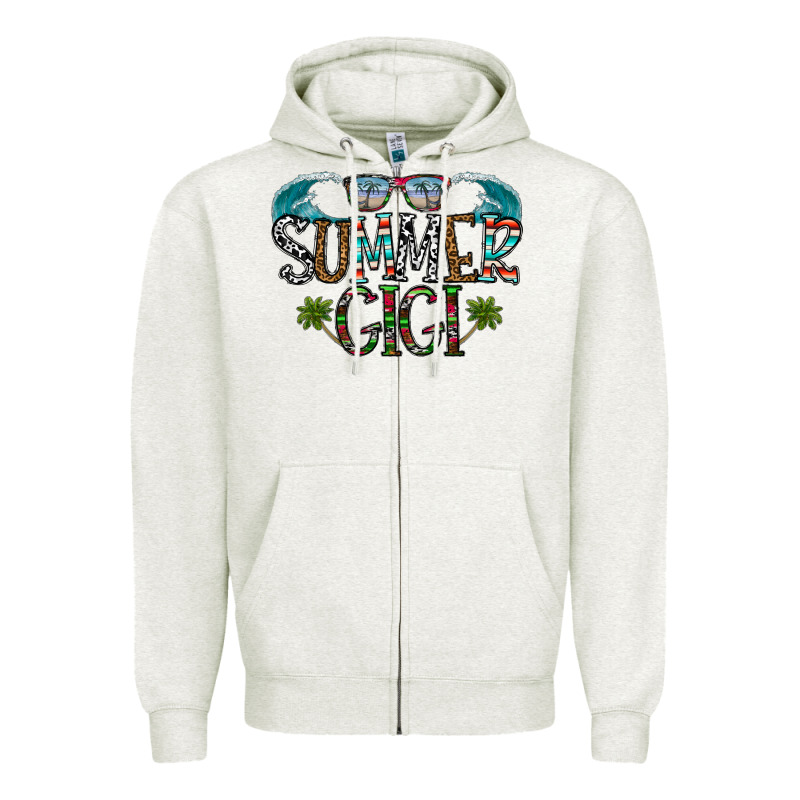 Summer Gigi Zipper Hoodie by CowhideDigitalArt | Teevron