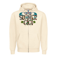 Sandshell summer gigi Zipper Hoodie - CowhideDigitalArt