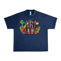 Navy farm babe Urban Heavy Tee - Zillion Design Studio