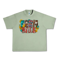 Oil Green farm babe Urban Heavy Tee - Zillion Design Studio