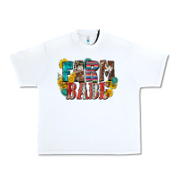 White farm babe Urban Heavy Tee - Zillion Design Studio