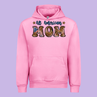 All American Mom Urban Hoodie Designed By Bundleandbundleshop