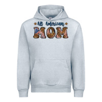 Heather Grey All American Mom Urban Hoodie - BundleAndBundleShop