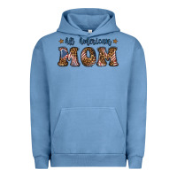 Pigment Pebble Blue All American Mom Urban Hoodie - BundleAndBundleShop