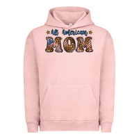 Pigment Salmon All American Mom Urban Hoodie - BundleAndBundleShop