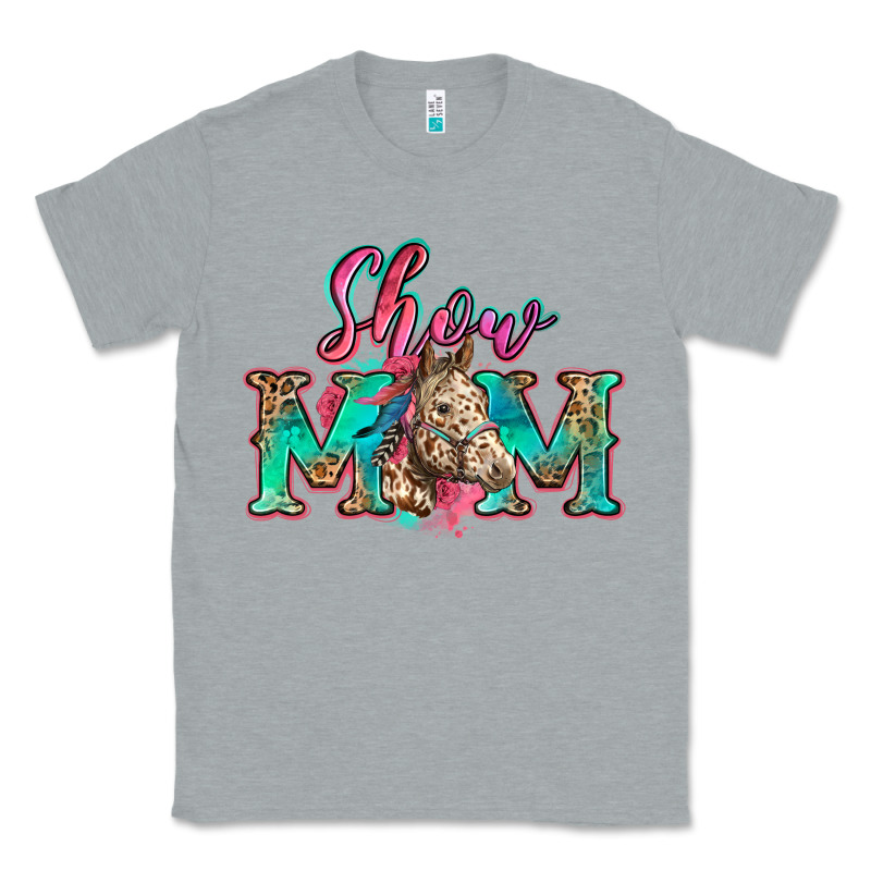 Show Mom Horse Classic Tee by Zillion Design Studio | Teevron