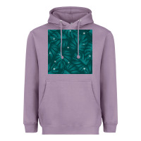 Lavender Tropical  Leaves Seamless Pattern Heavyweight Hoodie - BundleAndBundleShop