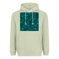 Matcha Tropical  Leaves Seamless Pattern Heavyweight Hoodie - BundleAndBundleShop