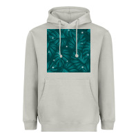 Moon Dust Tropical  Leaves Seamless Pattern Heavyweight Hoodie - BundleAndBundleShop