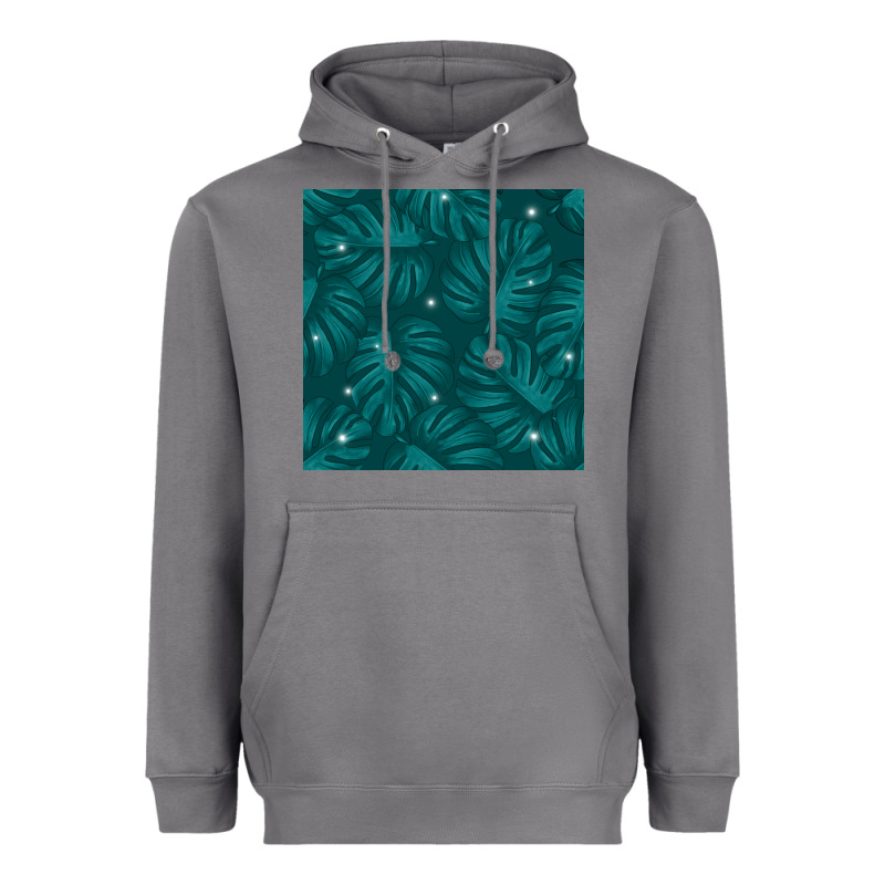 Tropical  Leaves Seamless Pattern Heavyweight Hoodie by BundleAndBundleShop | Teevron