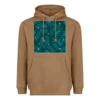 Toasted Coconut Tropical  Leaves Seamless Pattern Heavyweight Hoodie - BundleAndBundleShop
