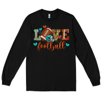 Black love football Long Sleeve Tee - Zillion Design Studio