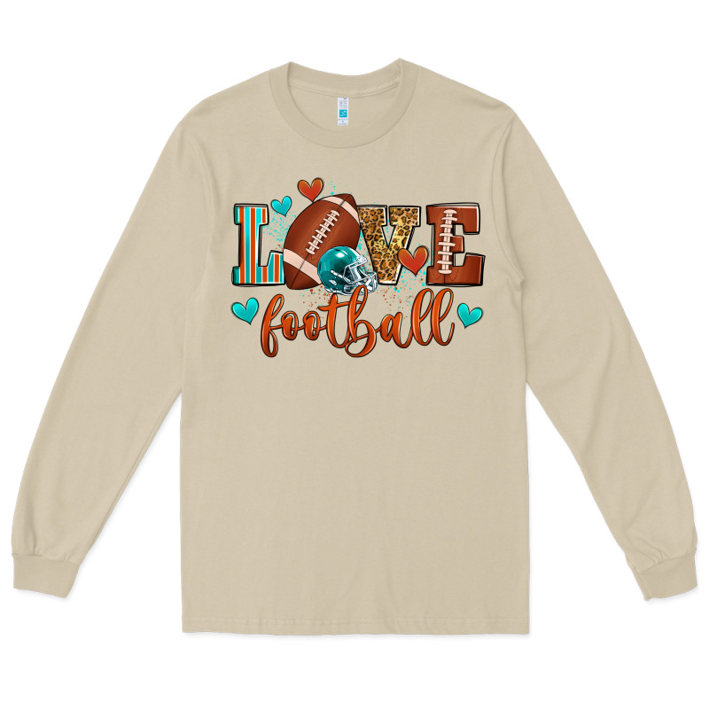 Love Football Long Sleeve Tee by Zillion Design Studio | Teevron