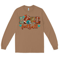 Toasted Coconut love football Long Sleeve Tee - Zillion Design Studio