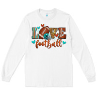 White love football Long Sleeve Tee - Zillion Design Studio