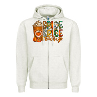 Oatmeal Heather spice spice baby Zipper Hoodie - RacoonDesign