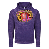 Cloud Purple apple sunflower back to school background Vintage Hoodie - AdoDesignShop