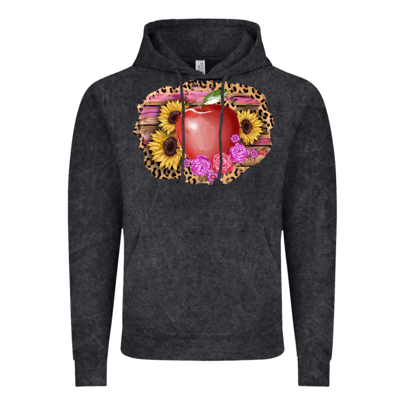 Apple Sunflower Back To School Background Vintage Hoodie by AdoDesignShop | Teevron