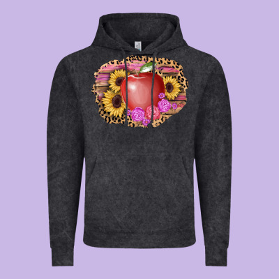 Apple Sunflower Back To School Background Vintage Hoodie Designed By Adodesignshop