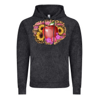 Vintage Black apple sunflower back to school background Vintage Hoodie - AdoDesignShop