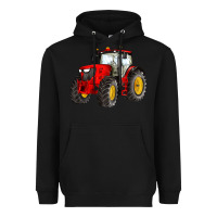 Black western farm tractor red Heavyweight Hoodie - Artiststas