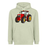 Matcha western farm tractor red Heavyweight Hoodie - Artiststas